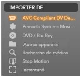 PINNACLE STUDIO VERSION 14 - L'assistant d'import dans studio - 2