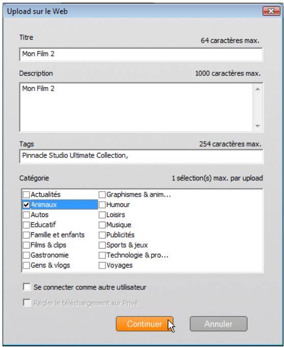 PINNACLE STUDIO VERSION 14 - SORTIE pour le WEB - 2