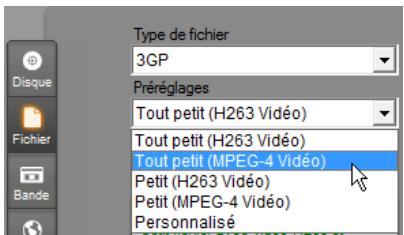 PINNACLE STUDIO VERSION 14 - Qualité et capacité des formats de disque - 2