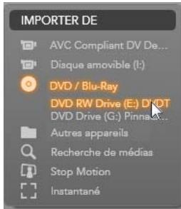 PINNACLE STUDIO VERSION 14 - Import de cadre simple - 1