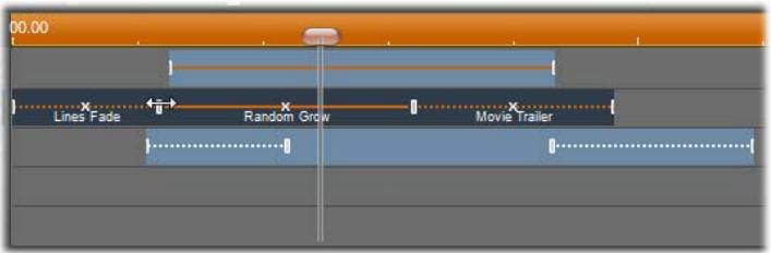 PINNACLE STUDIO VERSION 14 - Éditeur des calques et des motions dans le plan de montage - 2
