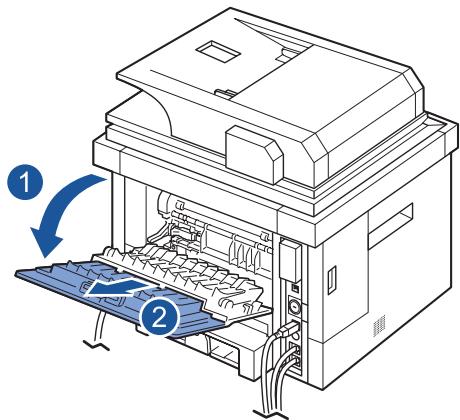 DELL 2355DN - Impression vers le capot arrêté (face vers le haut) - 1