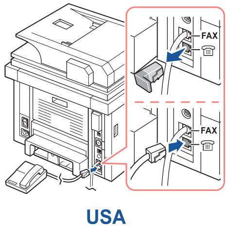 DELL 2355DN - Connexion de la ligne téléphonique - 5