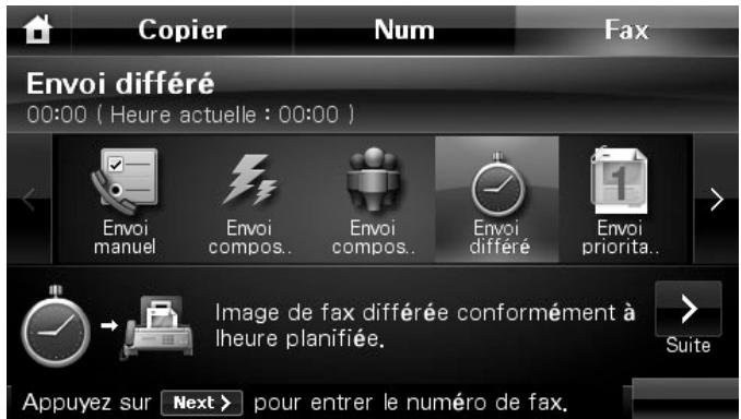 DELL 2355DN - Envoi d'un fax en différé - 1