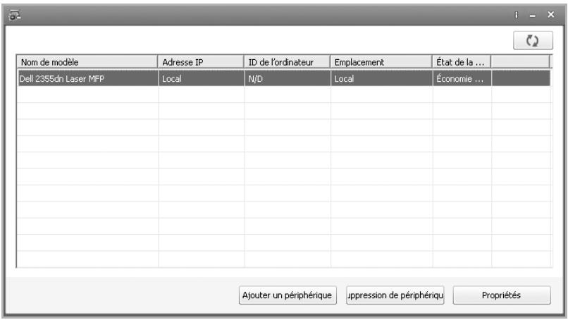 DELL 2355DN - Configuration des données de numérisation dans le gestionnaire de numérisation - 1