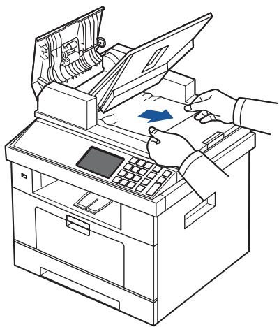 DELL 2355DN - Suppression de bourages papier au niveau du chargeur DADF - 6