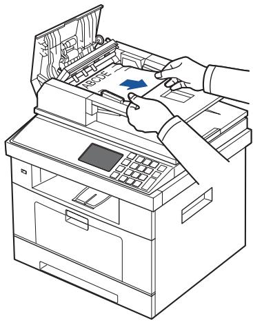 DELL 2355DN - Suppression de bourages papier au niveau du chargeur DADF - 9