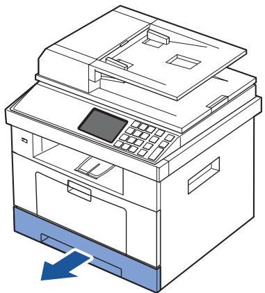 DELL 2355DN - Bourrage au niveau du bac d'alimentation (bac 1) - 2