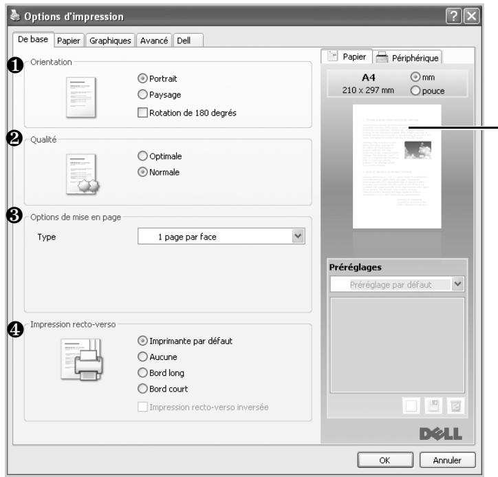 DELL 2355DN - Onglet de base - 1