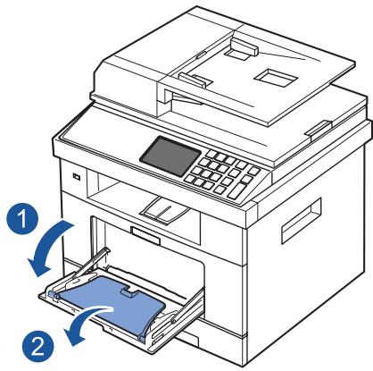 DELL 2355DN - Utilisation du MPF (chargeur polyvalent) - 1