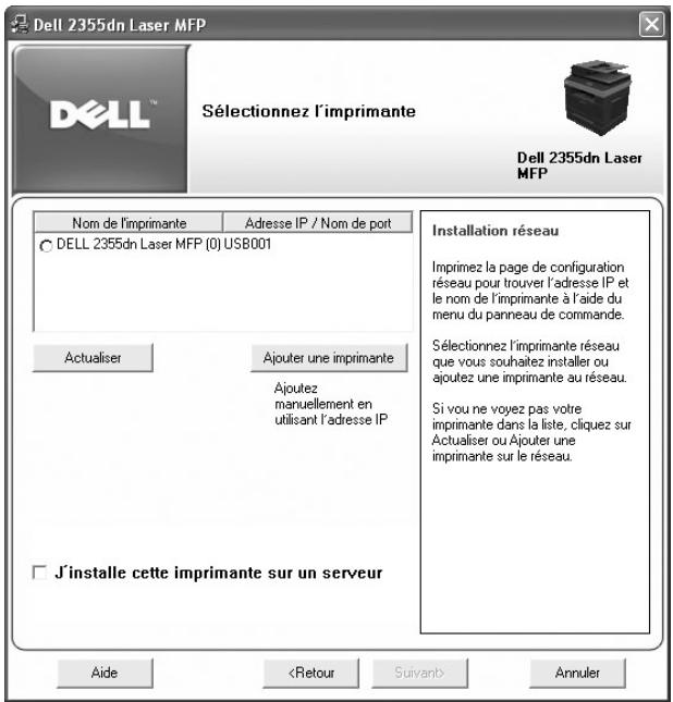 DELL 2355DN - Installation du logiciel dell pour impression en réseau - 8