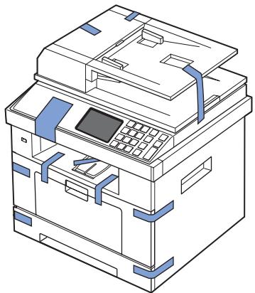 DELL 2355DN - Remarque: conservez l'imprimante dans son emballage tant que vous n'êtes pas prêt à l'installer. - 2