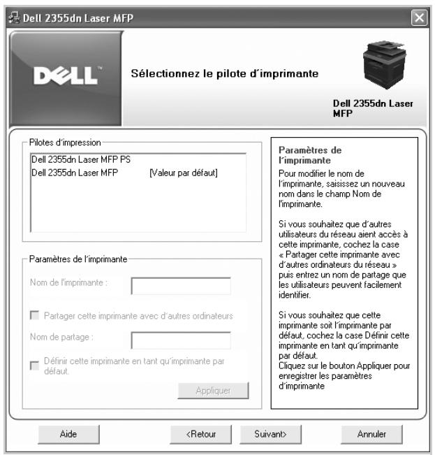 DELL 2355DN - Installation du logiciel dell pour impression en réseau - 9
