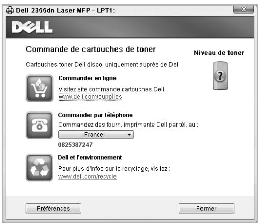 DELL 2355DN - Commande de consommables - 2