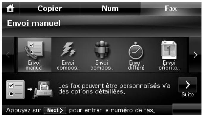 DELL 2355DN - Envoi manuel d'une télécopie - 1