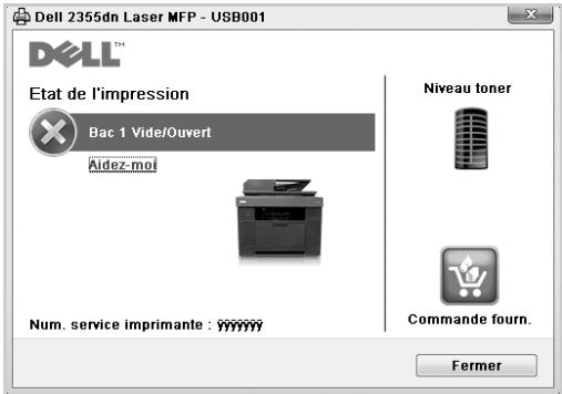 DELL 2355DN - Moniteur d'état de l'imprimante - 3