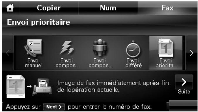DELL 2355DN - Envoi d'une télécopie prioritaire - 1