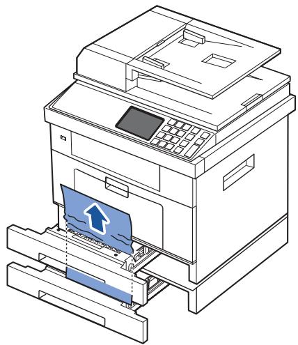 DELL 2355DN - Bourrage au niveau du bac d'alimentation (bac 2 facultatif) - 3