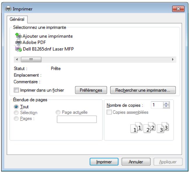 DELL B1265DNF - Impression - 2