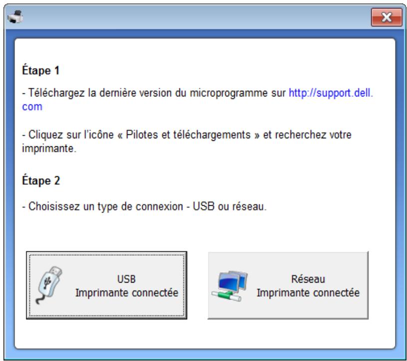 DELL B1265DNF - Utilisation de l'utilitaire de mise à jour du microprogramme - 1