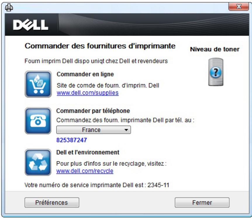 DELL B1265DNF - Utilisation de l'utilitaire de commande de consommables dell - 4