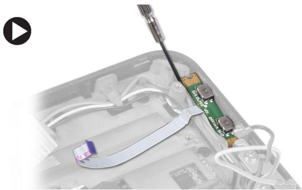 DELL LATITUDE ST2E - Retrait de la carte du bouton de volume - 3