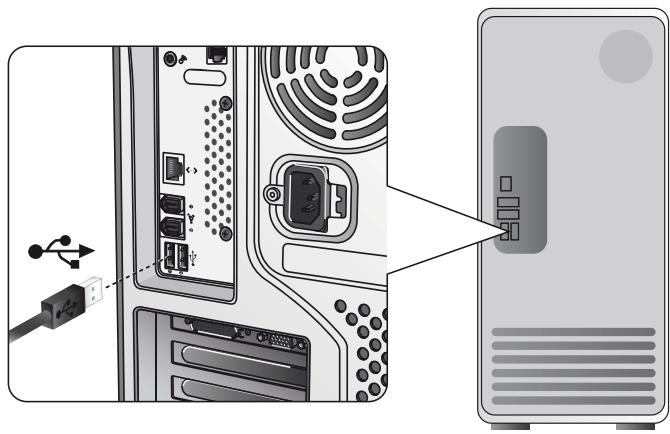 DELL SMART CARD KB813 - Branchement du clavier - 1