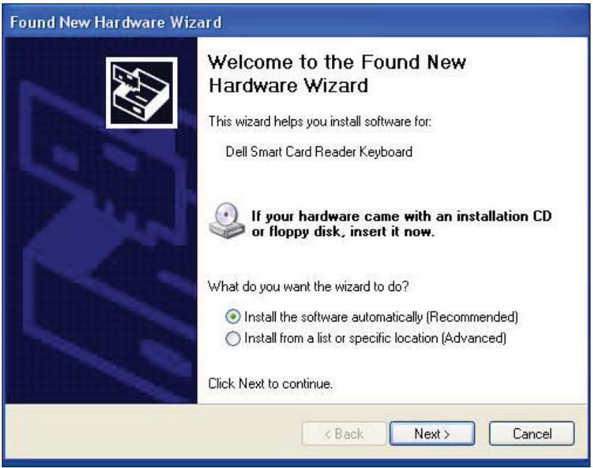 DELL SMART CARD KB813 - Installer le pilote pour windows XP - 2