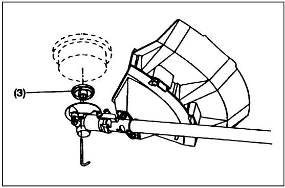DOLMAR MS-3202 E - La clé hexagonale étant toujours en place. - 3