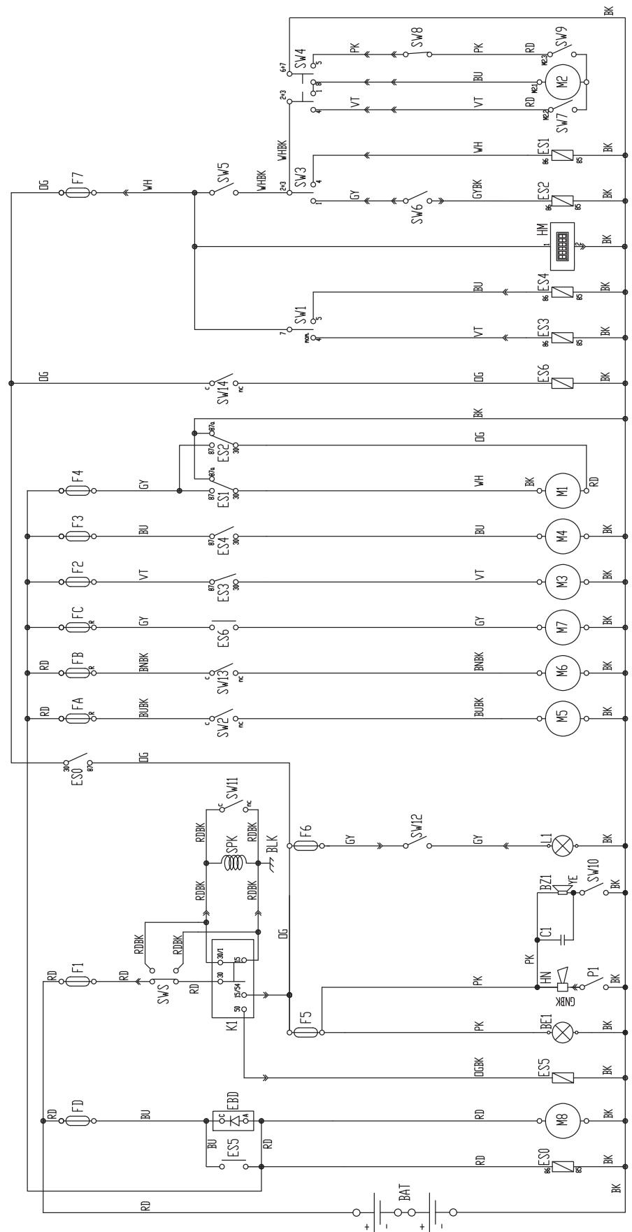 NILFISK SR 1301 P - SCHALTPLAN (Fortsetzung) - 1