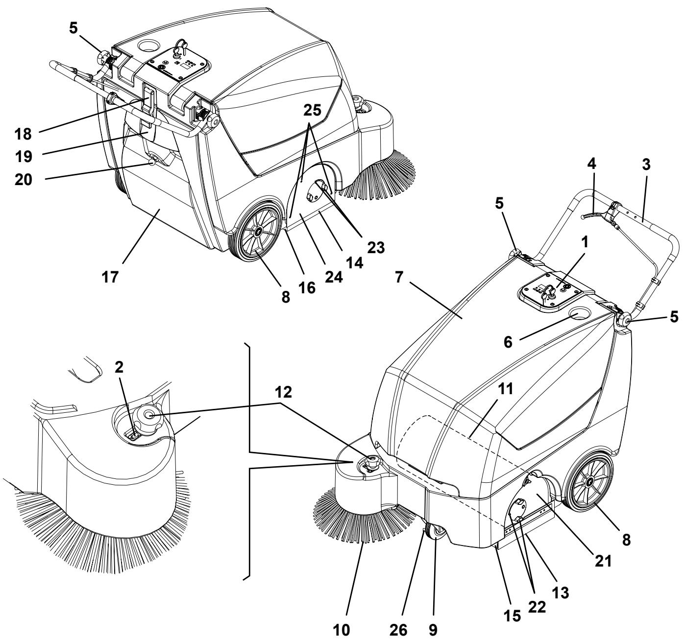NILFISK SW 700S B - MACHINE STRUCTURE - 1