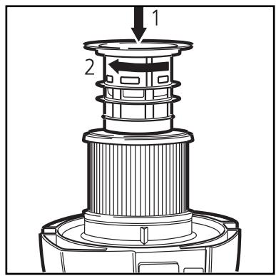 NILFISK ATTIX 8 GALLON - Replacing the filter element - 4