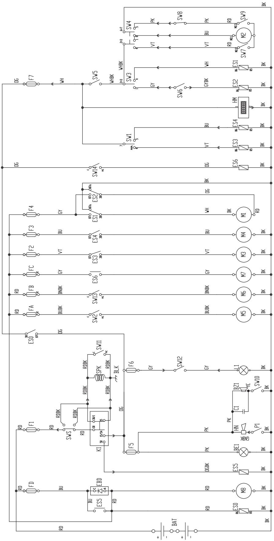 NILFISK FLOORTEC R 680 - SCHALTPLAN (Fortsetzung) - 1