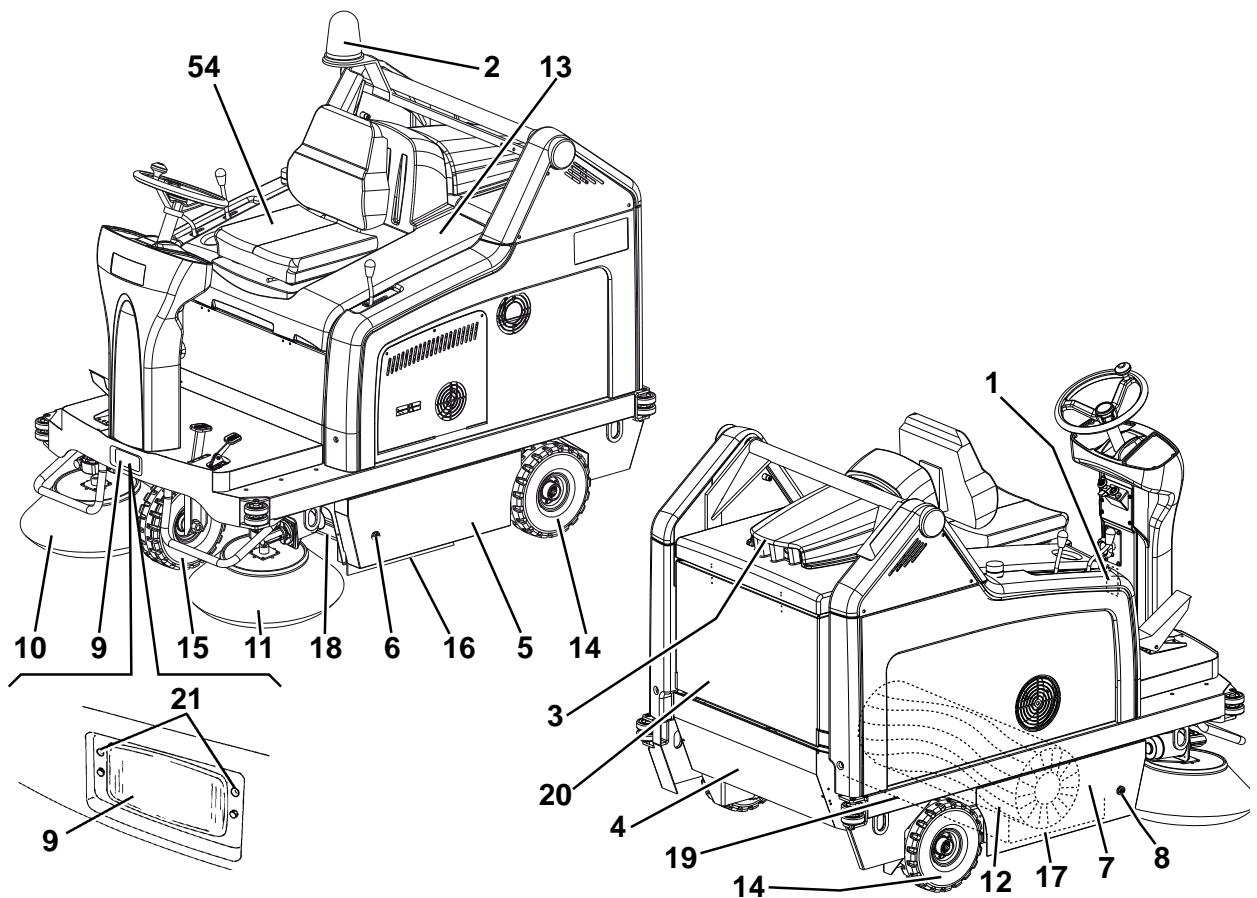 NILFISK FLOORTEC R 680 - MACHINE STRUCTURE - 1