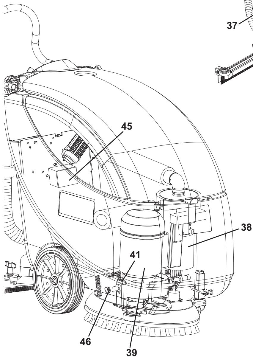 NILFISK SCRUBTEC 343E - MACHINE STRUCTURE (Continues) - 3