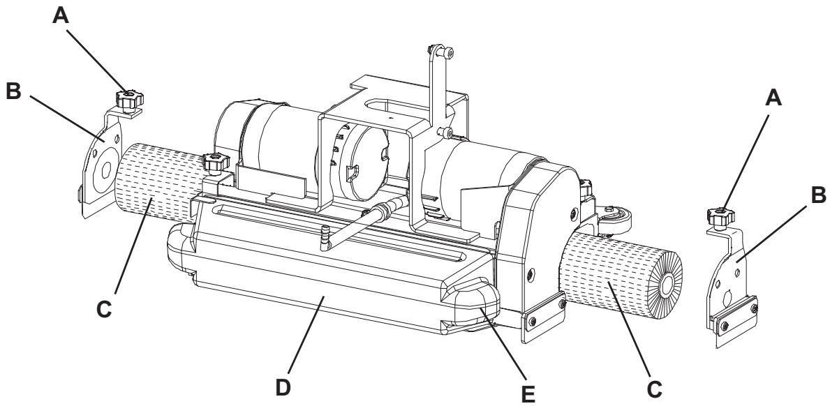 NILFISK SCRUBTEC 653 - Installation/Entfernung der Zylinderbürsten (nur für SCRUBTEC 651BCL) - 1