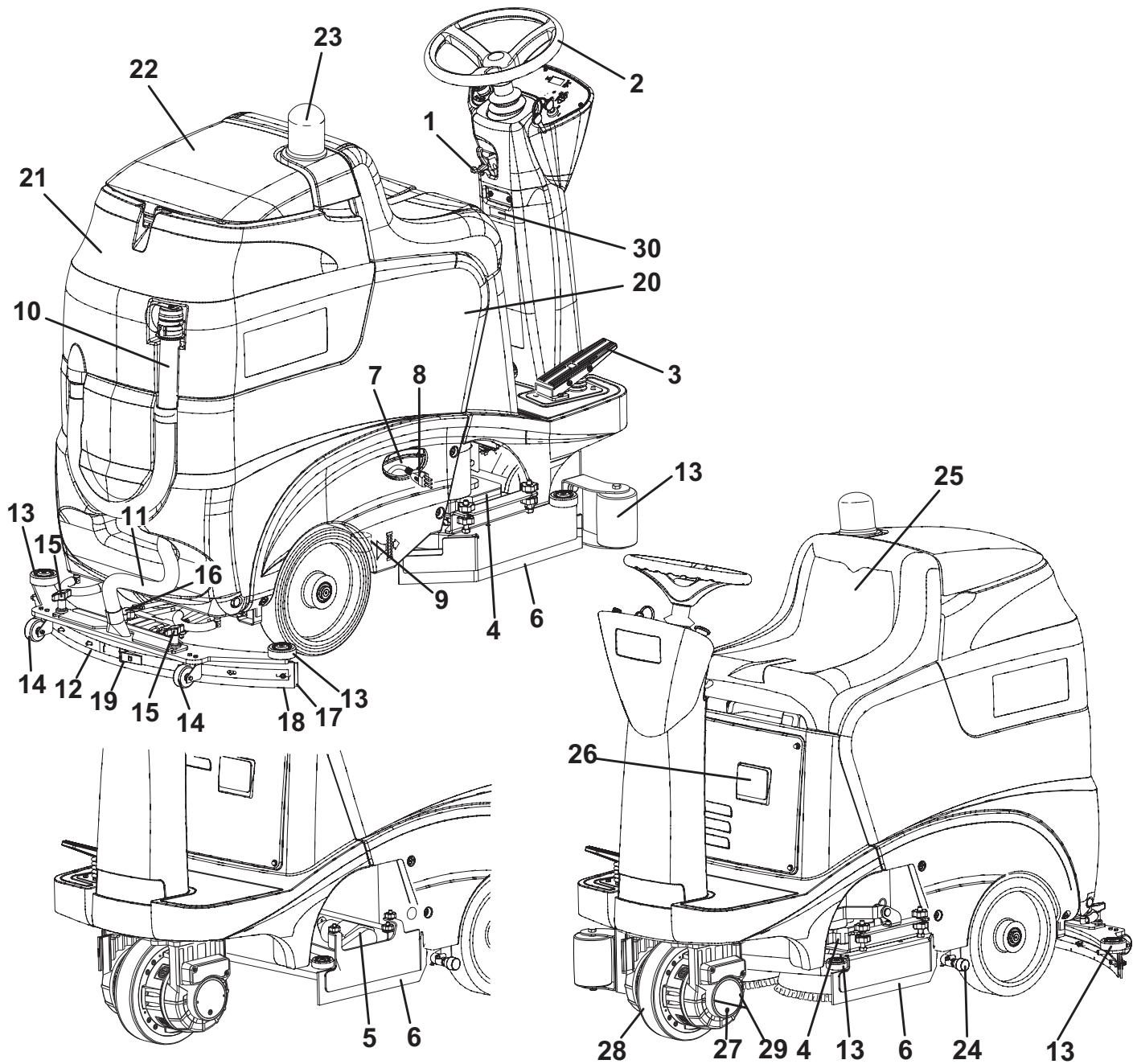 NILFISK SCRUBTEC R 3 - Description de la machine - 1