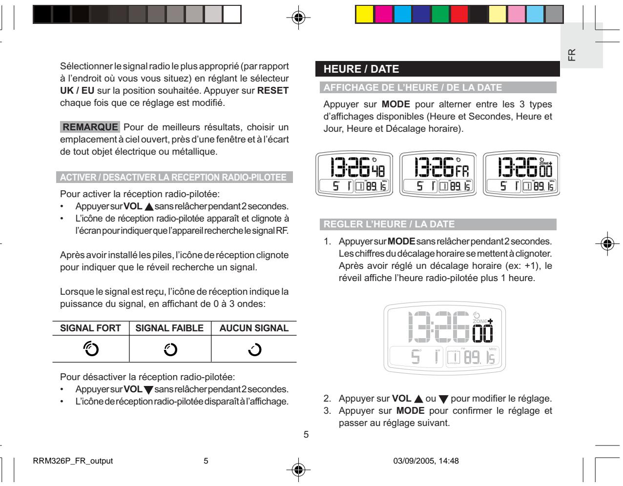 OREGON RRM326P - À PROPOS de la réception radio-pilotée - 1
