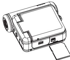 OREGON TL017 - Insertion de la carte mémoire SD - 1