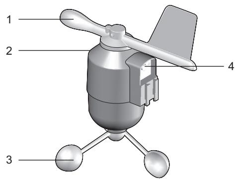 OREGON WMR88A - Anémomètre-girouette - 1