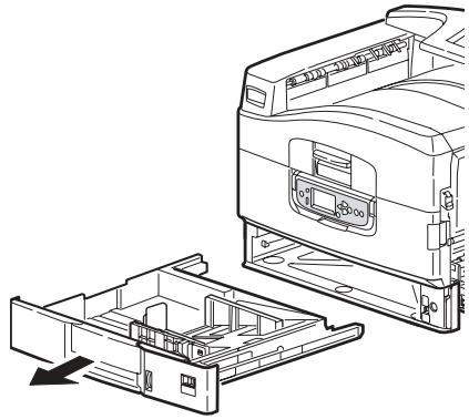 OKI MPS9650C - Nettoyage des rouleaux d'alimentation du plateau de papier (suite) - 2