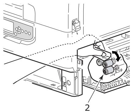 OKI MPS9650C - Cleaning the Paper Tray Feed Rollers (cont.) - 1