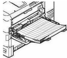 OKI MPS9650C - como cargar papel en la Bandeja multiuso (cont.) - 3