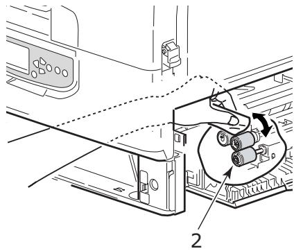 OKI MPS9650C - Limpieza de los rodillos (cont.) - 1