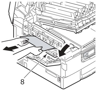 OKI MPS9650C - Bourages papier (support) capot supérieur de l'imprimante (suite) - 1