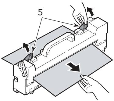 OKI MPS9650C - Bourages papier (support) capot supérieur de l'imprimante (suite) - 1