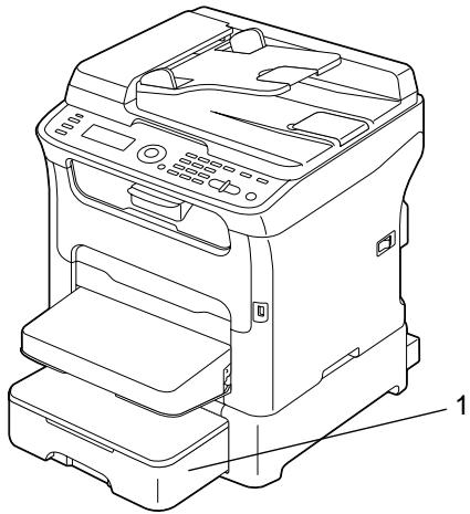 OKI MC160MFP - Vue avant avec options - 1
