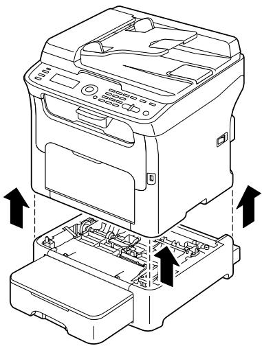 OKI MC160MFP - Nettoyage de l'entrainment papier du Bac 2 - 2