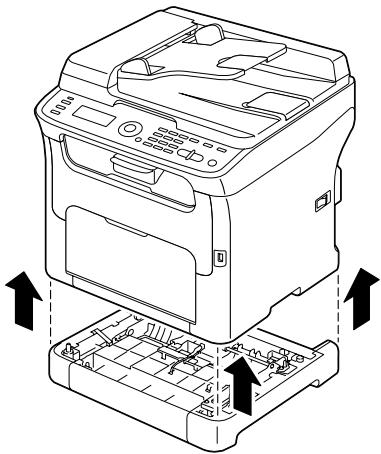 OKI MC160MFP - Nettoyage de l'entraînement papier du socle de montage - 1