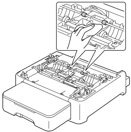 OKI MC160MFP - Nettoyage de l'entrainment papier du Bac 2 - 3